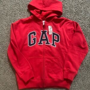 GAP Kids Bold Red Zip-Up Hoodie